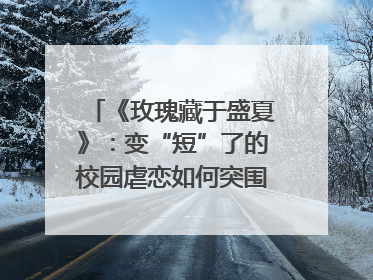 《玫瑰藏于盛夏》：变“短”了的校园虐恋如何突围？｜微剧评