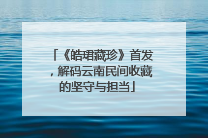 《皓珺藏珍》首发，解码云南民间收藏的坚守与担当