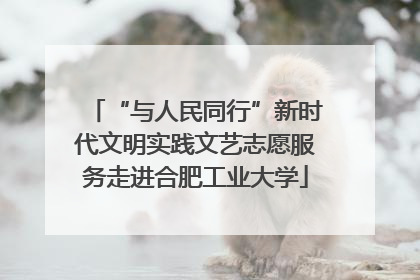 “与人民同行”新时代文明实践文艺志愿服务走进合肥工业大学