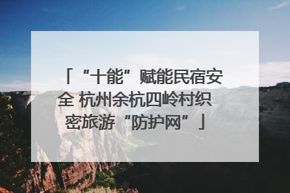 “十能”赋能民宿安全 杭州余杭四岭村织密旅游“防护网”