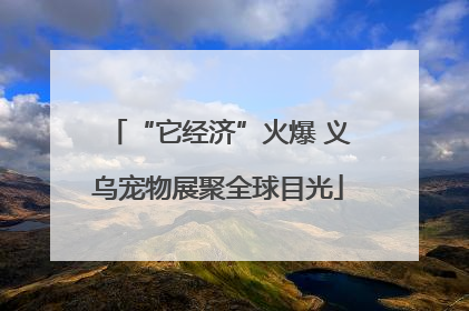 “它经济”火爆 义乌宠物展聚全球目光