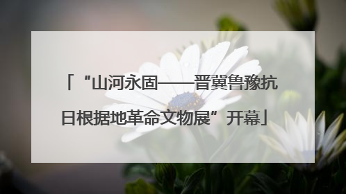 “山河永固——晋冀鲁豫抗日根据地革命文物展”开幕