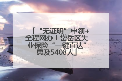 “无证明”申领+全程网办！岱岳区失业保险“一键直达”惠及5408人