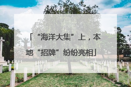 “海洋大集”上，本地“招牌”纷纷亮相