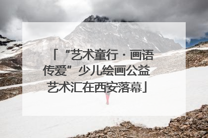 “艺术童行・画语传爱”少儿绘画公益艺术汇在西安落幕