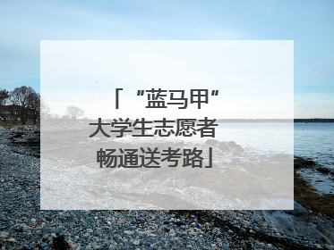 “蓝马甲”大学生志愿者畅通送考路