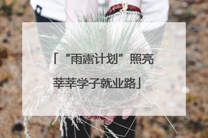 “雨露计划”照亮莘莘学子就业路