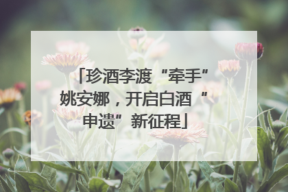 珍酒李渡“牵手”姚安娜，开启白酒“申遗”新征程