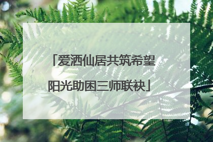 爱洒仙居共筑希望 阳光助困三师联袂