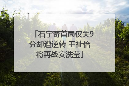 石宇奇首局仅失9分却遭逆转 王祉怡将再战安洗莹