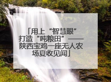 用上“智慧眼” 打造“吨粮田”——陕西宝鸡一座无人农场夏收见闻