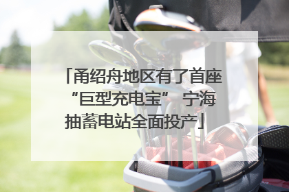 甬绍舟地区有了首座“巨型充电宝” 宁海抽蓄电站全面投产
