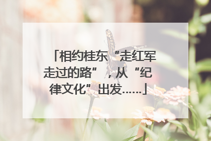 相约桂东“走红军走过的路”，从“纪律文化”出发……