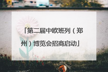 第二届中欧班列（郑州）博览会招商启动