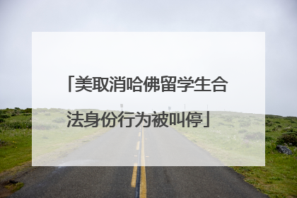 美取消哈佛留学生合法身份行为被叫停
