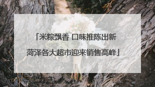米粽飘香 口味推陈出新 菏泽各大超市迎来销售高峰