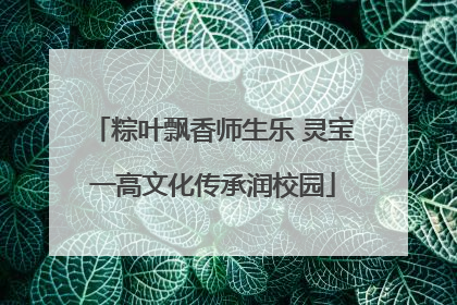粽叶飘香师生乐 灵宝一高文化传承润校园