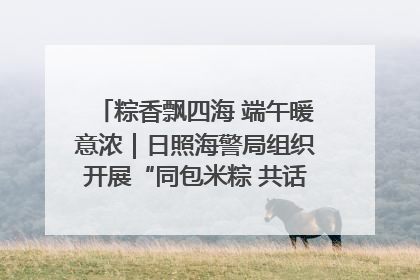 粽香飘四海 端午暖意浓｜日照海警局组织开展“同包米粽 共话端午”系列活动