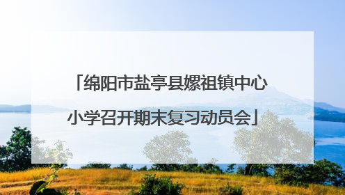 绵阳市盐亭县嫘祖镇中心小学召开期末复习动员会