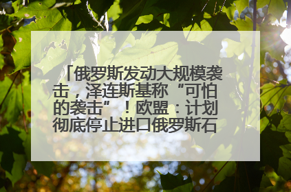俄罗斯发动大规模袭击，泽连斯基称“可怕的袭击”！欧盟：计划彻底停止进口俄罗斯石油！油价飙涨