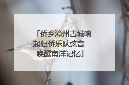 侨乡漳州古城响起归侨乐队弦音 唤醒南洋记忆
