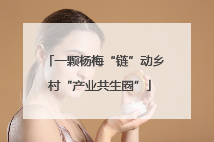 一颗杨梅“链”动乡村“产业共生圈”