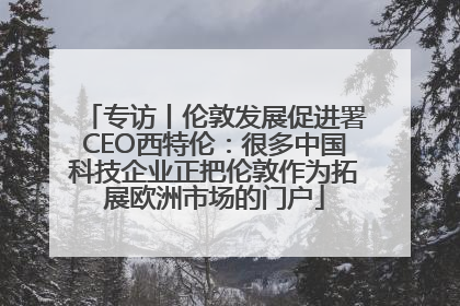 专访丨伦敦发展促进署CEO西特伦：很多中国科技企业正把伦敦作为拓展欧洲市场的门户