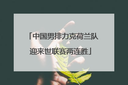 中国男排力克荷兰队 迎来世联赛两连胜
