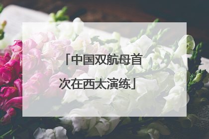 中国双航母首次在西太演练