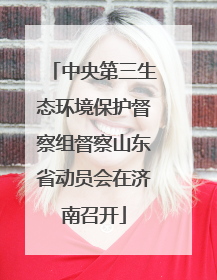 中央第三生态环境保护督察组督察山东省动员会在济南召开