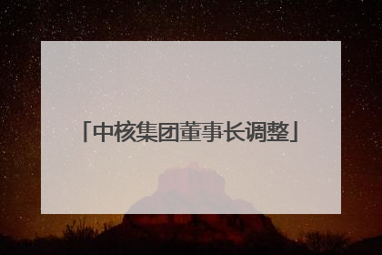 中核集团董事长调整