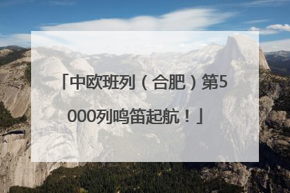 中欧班列（合肥）第5000列鸣笛起航！
