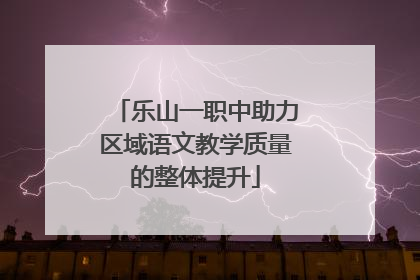 乐山一职中助力区域语文教学质量的整体提升
