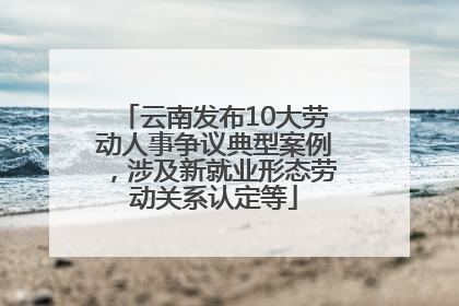 云南发布10大劳动人事争议典型案例，涉及新就业形态劳动关系认定等
