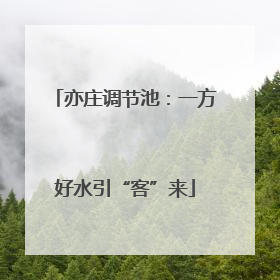 亦庄调节池：一方好水引“客”来