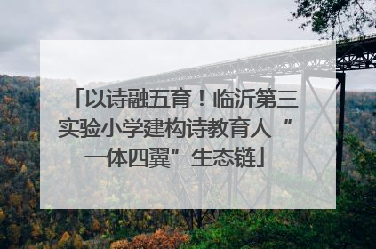 以诗融五育！临沂第三实验小学建构诗教育人“一体四翼”生态链