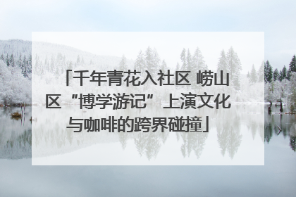 千年青花入社区 崂山区“博学游记”上演文化与咖啡的跨界碰撞