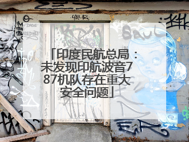 印度民航总局：未发现印航波音787机队存在重大安全问题