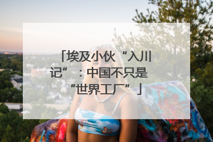 埃及小伙“入川记”：中国不只是“世界工厂”