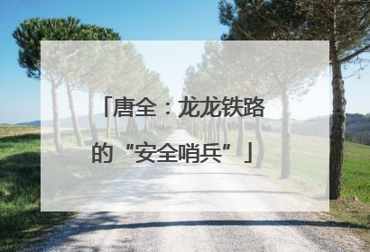 唐全：龙龙铁路的“安全哨兵”