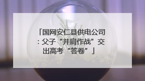 国网安仁县供电公司：父子“并肩作战”交出高考“答卷”