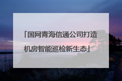 国网青海信通公司打造机房智能巡检新生态