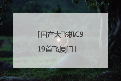 国产大飞机C919首飞厦门