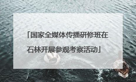 国家全媒体传播研修班在石林开展参观考察活动