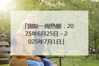 国际一周热图：2025年6月25日－2025年7月1日