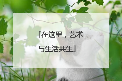 在这里，艺术与生活共生