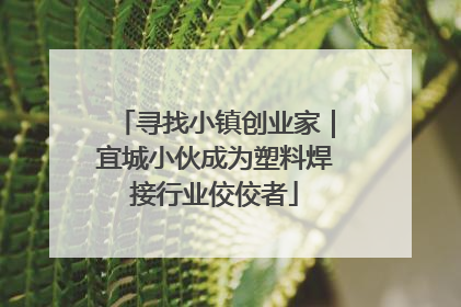 寻找小镇创业家｜宜城小伙成为塑料焊接行业佼佼者