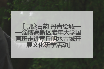 寻脉古韵 丹青绘城——淄博高新区老年大学国画班走进章丘明水古城开展文化研学活动