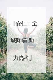 安仁：全城降噪 助力高考