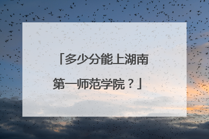 多少分能上湖南第一师范学院？